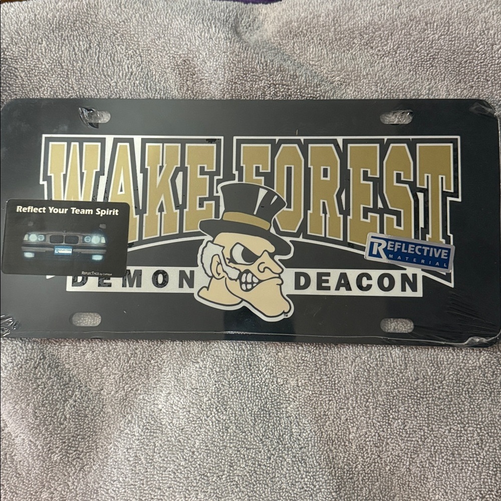 New Wake Forest Demon Deacon License Plate